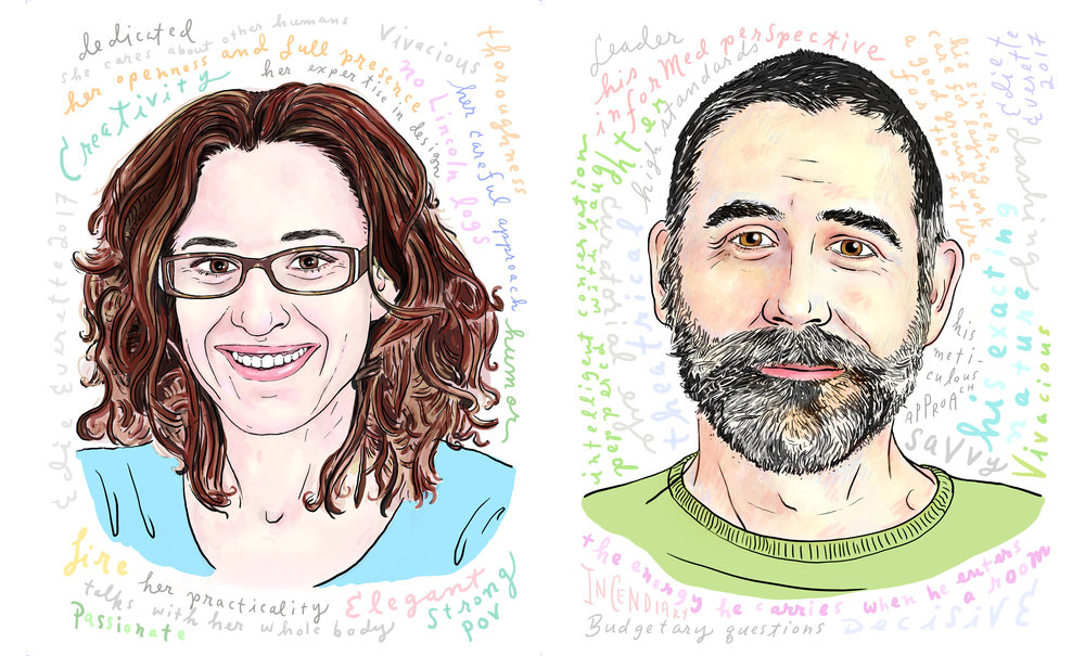Portrait comissions from 4Culture: Lucrecia Blanco and Stefano Catalani